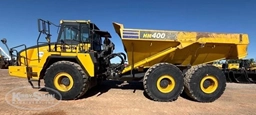 Side of used Komatsu Truck